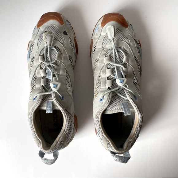 Ecco Mesh Sneakers, Light grey/ Light blue - Picture 3 of 6